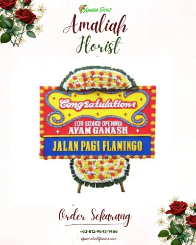 Bunga Papan Congratulation di Aie Pacah